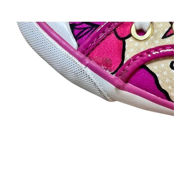 Coach Barrett Q675 Poppy Pink Petal Leather Sneakers 7B Floral Y2K‎ Quiet Luxury - Picture 11 of 13